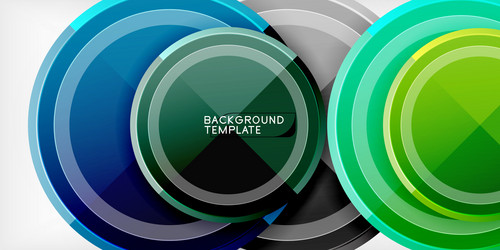 abstract background - multicolored circles trendy vector image