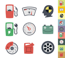 clean icons set for web design and application vector image