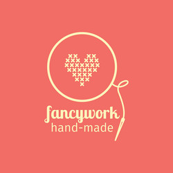 Handmade line vintage logo set Royalty Free Vector Image