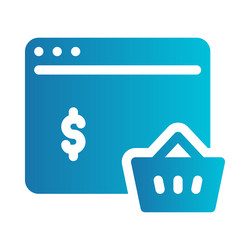 flat on a theme online shopping vector