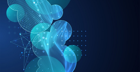 modern science or technology abstract background vector image