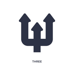 three icon on white background simple element vector image
