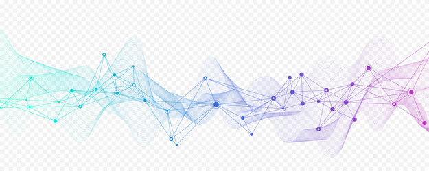 abstract tech network connection dots digital vector image