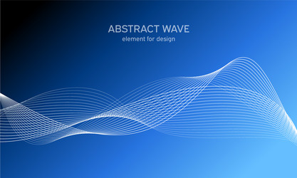 abstract wave element for design digital vector image