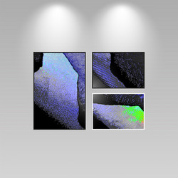 digital art picture in hot color on the wall vector
