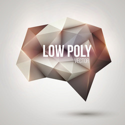low poly triangular background design element vector image