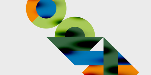modern abstract background featuring circles vector image