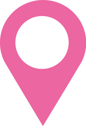 Pointer location on white background vector