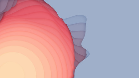 red to blue paper layers 3d abstract gradient vector image