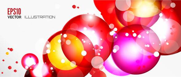 abstract background with round elements vector image