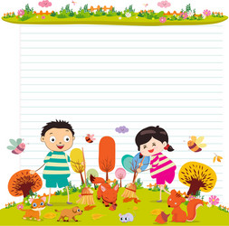 design elements for notebook diary goodbye summer vector image