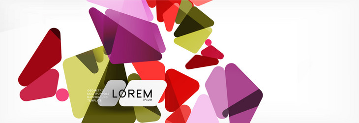 mosaic triangular low poly style abstract vector image