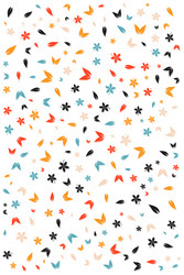 seamless pattern with creative abstract shapes vector image