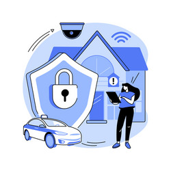security systems design abstract concept vector image