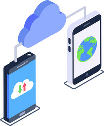 shared computing vector image