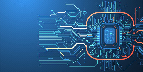 abstract background on technological vector image