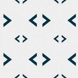 Code sign icon programmer symbol seamless pattern vector