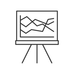 Data presentation on board business concept vector