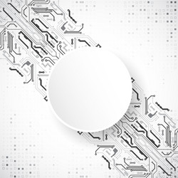 hi-tech digital technology and engineering theme vector image