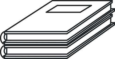 notebook study educational icon thin line vector image