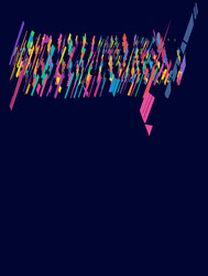 Abstract art - random geometry shapes generative vector