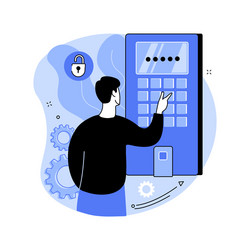 access control system abstract concept vector image