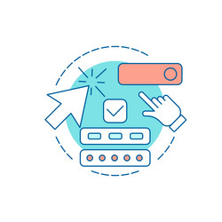 account login line icon new user register vector image