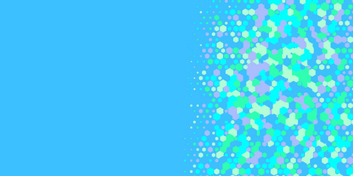 geometric multi size hexagon with color vector
