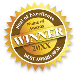 Gold Winner Award Seal Vector Image