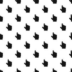 hand cursor website pattern seamless vector image