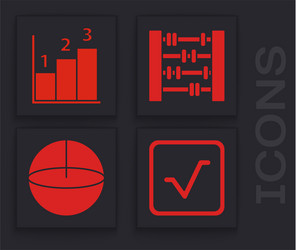 set square root graph schedule chart diagram vector image