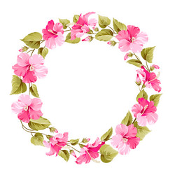 Floral Wreath Vector Image
