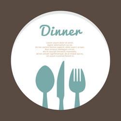 Foodware and Table Setting Template vector image