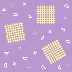 memphis seamless pattern with geometric element vector image