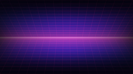 Retro Synth Wave Background vector image