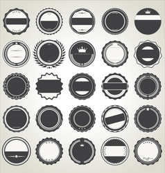 Ornate badges Royalty Free Vector Image - VectorStock