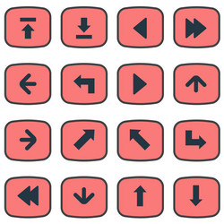 set of simple indicator icons vector image