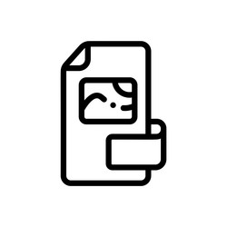 archive icon thin linear style design isolated vector image