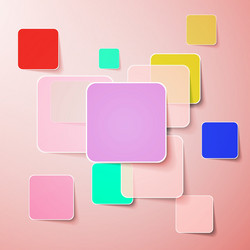 collection of paper notes with copy space for text vector image