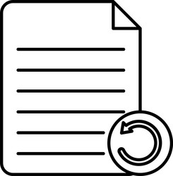 file backup line icon design vector image