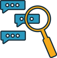 Monitoring feedback icon simple element from vector