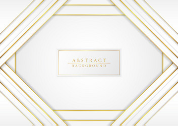 Overlap luxury triangle frame shape white vector