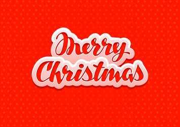 vintage merry christmas banner vector