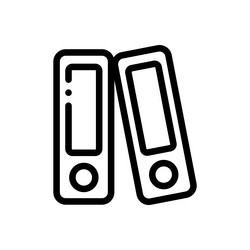 archives icon thin linear style design isolated vector image