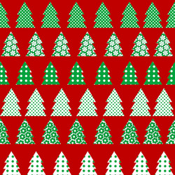 wrapping paper for christmas with tree vector