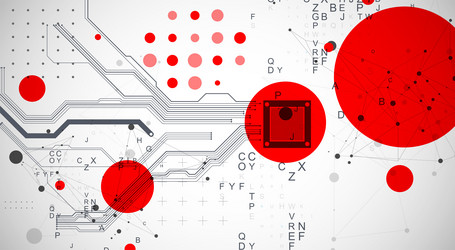 abstract background on technological vector image