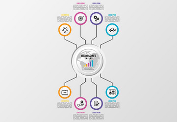 Infographic design template with options steps vector