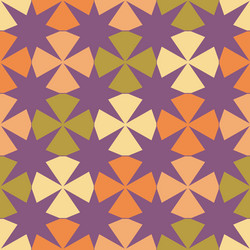 seamless pattern with geometric figures and eight vector image