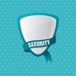 Security system shield concept warning vector