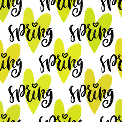 Spring seamless pattern repeating texture vector